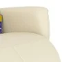 Sillón reclinable masaje con reposapiés cuero sintético crema von , Sessel - Ref: Foro24-356553, Preis: 229,39 €, Rabatt: %