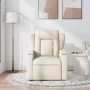 Sillón de masaje reclinable de tela crema de , Sillones - Ref: Foro24-372424, Precio: 269,03 €, Descuento: %