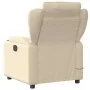 Sillón de masaje reclinable de tela crema de , Sillones - Ref: Foro24-372424, Precio: 269,03 €, Descuento: %