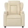 Sillón de masaje reclinable de tela crema de , Sillones - Ref: Foro24-372424, Precio: 269,03 €, Descuento: %