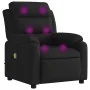 Sillón reclinable de masaje de tela negro de , Sillones - Ref: Foro24-373476, Precio: 259,75 €, Descuento: %