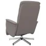 Sillón reclinable con reposapiés tela gris taupe de , Sillones - Ref: Foro24-356566, Precio: 206,08 €, Descuento: %