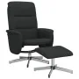 Sillón reclinable con reposapiés tela negro de , Sillones - Ref: Foro24-356572, Precio: 159,09 €, Descuento: %