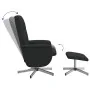 Sillón reclinable con reposapiés tela negro de , Sillones - Ref: Foro24-356572, Precio: 159,09 €, Descuento: %