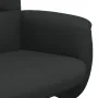 Sillón reclinable con reposapiés tela negro de , Sillones - Ref: Foro24-356572, Precio: 159,09 €, Descuento: %