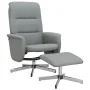 Sillón reclinable con reposapiés tela gris claro de , Sillones - Ref: Foro24-356570, Precio: 175,61 €, Descuento: %