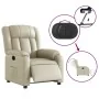 Sillón reclinable eléctrico de cuero sintético crema by , Armchairs - Ref: Foro24-3205251, Price: 299,75 €, Discount: %