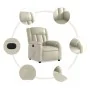 Sillón reclinable eléctrico de cuero sintético crema by , Armchairs - Ref: Foro24-3205251, Price: 299,75 €, Discount: %