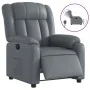 Sillón reclinable eléctrico de cuero sintético gris de , Sillones - Ref: Foro24-3205253, Precio: 258,67 €, Descuento: %