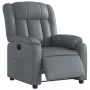 Sillón reclinable eléctrico de cuero sintético gris de , Sillones - Ref: Foro24-3205253, Precio: 258,67 €, Descuento: %