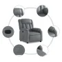Sillón reclinable eléctrico de cuero sintético gris de , Sillones - Ref: Foro24-3205253, Precio: 258,67 €, Descuento: %