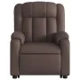 Sillón reclinable elevable cuero sintético marrón de , Sillones - Ref: Foro24-3205266, Precio: 302,43 €, Descuento: %