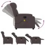 Sillón reclinable de masaje eléctrico tela marrón oscuro von , Sessel - Ref: Foro24-3205309, Preis: 285,44 €, Rabatt: %