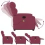Sillón reclinable de masaje elevable terciopelo rojo tinto de , Sillones - Ref: Foro24-3205108, Precio: 332,74 €, Descuento: %