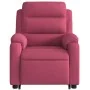 Sillón reclinable de masaje elevable terciopelo rojo tinto de , Sillones - Ref: Foro24-3205108, Precio: 332,74 €, Descuento: %