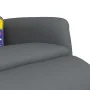 Sillón reclinable de masaje con reposapiés cuero sintético gris de , Sillones - Ref: Foro24-356727, Precio: 260,98 €, Descuen...