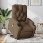 Sillón de masaje eléctrico reclinable elevable tela marrón de , Sillones - Ref: Foro24-3204750, Precio: 375,49 €, Descuento: %