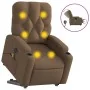 Sillón de masaje eléctrico reclinable elevable tela marrón de , Sillones - Ref: Foro24-3204750, Precio: 375,49 €, Descuento: %
