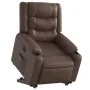 Sillón reclinable elevable eléctrico de cuero sintético marrón de , Sillones - Ref: Foro24-3206561, Precio: 389,93 €, Descuen...
