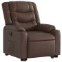 Sillón reclinable elevable eléctrico de cuero sintético marrón de , Sillones - Ref: Foro24-3206561, Precio: 389,93 €, Descuen...