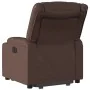 Sillón reclinable elevable eléctrico de cuero sintético marrón de , Sillones - Ref: Foro24-3206561, Precio: 389,93 €, Descuen...