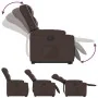 Sillón reclinable elevable eléctrico de cuero sintético marrón de , Sillones - Ref: Foro24-3206561, Precio: 389,93 €, Descuen...