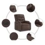 Sillón reclinable elevable eléctrico de cuero sintético marrón de , Sillones - Ref: Foro24-3206561, Precio: 389,93 €, Descuen...