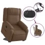 Sillón eléctrico reclinable elevable de tela marrón de , Sillones - Ref: Foro24-3205230, Precio: 371,82 €, Descuento: %