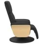 Sillón reclinable con reposapiés cuero sintético negro de , Sillones - Ref: Foro24-356629, Precio: 249,93 €, Descuento: %