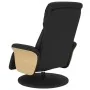 Sillón reclinable con reposapiés cuero sintético negro de , Sillones - Ref: Foro24-356629, Precio: 249,93 €, Descuento: %