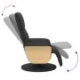 Sillón reclinable con reposapiés cuero sintético negro de , Sillones - Ref: Foro24-356629, Precio: 249,93 €, Descuento: %