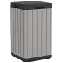 Cubo de basura de exterior PP gris 38x38x65 cm de , Cubos de la basura y papeleras - Ref: Foro24-364225, Precio: 119,68 €, De...