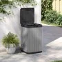 Cubo de basura de exterior PP gris 38x38x65 cm de , Cubos de la basura y papeleras - Ref: Foro24-364225, Precio: 119,68 €, De...