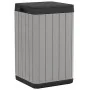 Cubo de basura de exterior PP gris 38x38x65 cm de , Cubos de la basura y papeleras - Ref: Foro24-364225, Precio: 119,68 €, De...