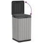 Cubo de basura de exterior PP gris 38x38x65 cm de , Cubos de la basura y papeleras - Ref: Foro24-364225, Precio: 119,68 €, De...