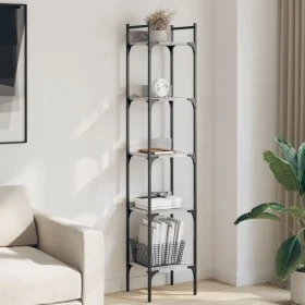 Librería de 5 estantes madera gris Sonoma 35x30x174 cm de , Librerías y estanterías - Ref: Foro24-838856, Precio: 51,55 €, De...