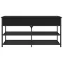 Banco zapatero madera de ingeniería negro 100x42,5x50 cm de , Bancos para recibidores y almacenamiento - Ref: Foro24-839033, ...