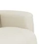 Sillón reclinable masaje con reposapiés cuero sintético crema de , Sillones - Ref: Foro24-356513, Precio: 232,77 €, Descuento: %