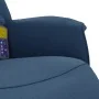 Sillón reclinable de masaje con reposapiés tela azul de , Sillones - Ref: Foro24-356676, Precio: 200,62 €, Descuento: %