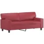Sofá de 2 plazas de cuero sintético rojo vino 140 cm von , Sofas - Ref: Foro24-359420, Preis: 280,32 €, Rabatt: %