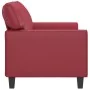 Sofá de 2 plazas de cuero sintético rojo vino 140 cm von , Sofas - Ref: Foro24-359420, Preis: 280,32 €, Rabatt: %