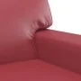 Sofá de 2 plazas de cuero sintético rojo vino 140 cm von , Sofas - Ref: Foro24-359420, Preis: 280,32 €, Rabatt: %