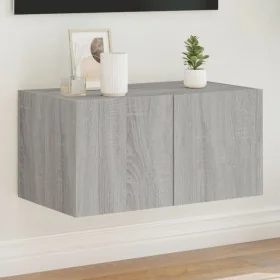 Mueble de TV de pared con luces LED gris Sonoma 60x35x31 cm de , Muebles TV - Ref: Foro24-837277, Precio: 46,78 €, Descuento: %