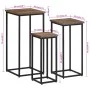 Soportes para plantas 3 unidades madera maciza de teca de , Soportes para macetas - Ref: Foro24-358537, Precio: 149,46 €, Des...