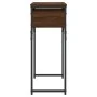Mesa consola estante madera ingeniería marrón roble 75x30x75 cm by , Side tables - Ref: Foro24-837801, Price: 37,61 €, Discou...