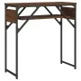 Mesa consola estante madera ingeniería marrón roble 75x30x75 cm by , Side tables - Ref: Foro24-837801, Price: 37,61 €, Discou...