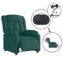 Sillón reclinable eléctrico tela verde oscuro de , Sillones - Ref: Foro24-3205298, Precio: 282,93 €, Descuento: %