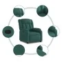 Sillón reclinable eléctrico tela verde oscuro de , Sillones - Ref: Foro24-3205298, Precio: 282,93 €, Descuento: %