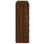 Estantería con puertas madera marrón roble 136x37x109 cm de , Aparadores - Ref: Foro24-3206516, Precio: 237,91 €, Descuento: %
