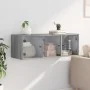 Mueble de pared puertas de vidrio gris Sonoma 102x37x35 cm de , Taquillas y armarios de almacenamiento - Ref: Foro24-836516, ...